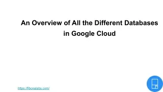 an overview of all the different databases