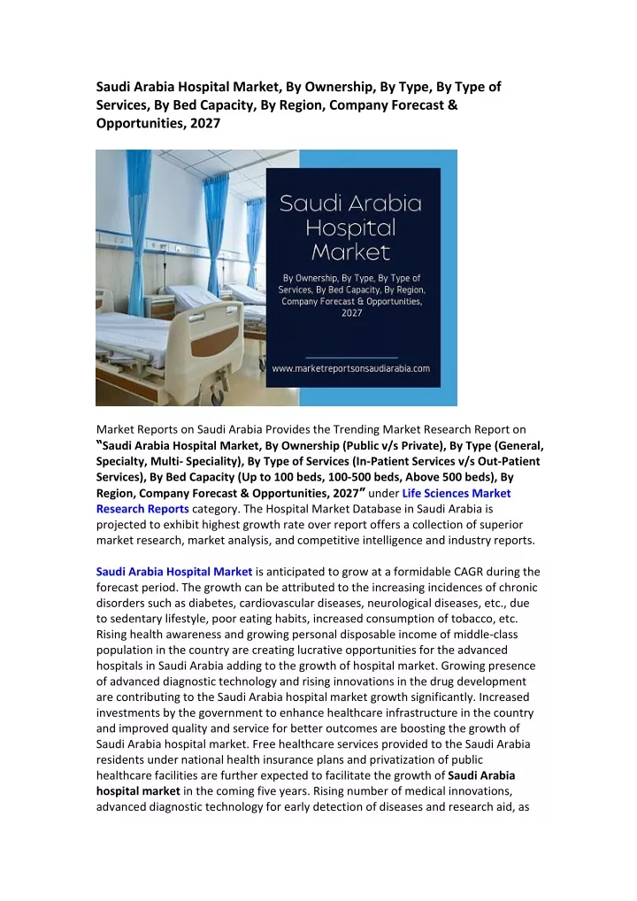 saudi arabia hospital market by ownership by type