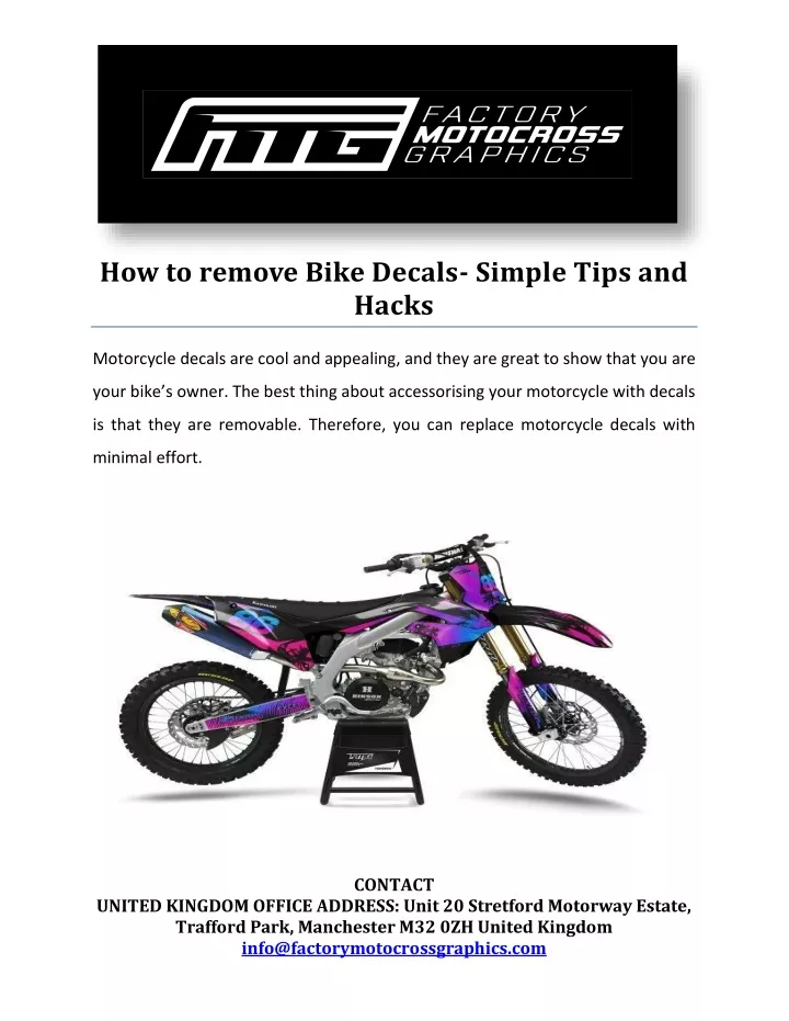 how to remove bike decals simple tips and hacks