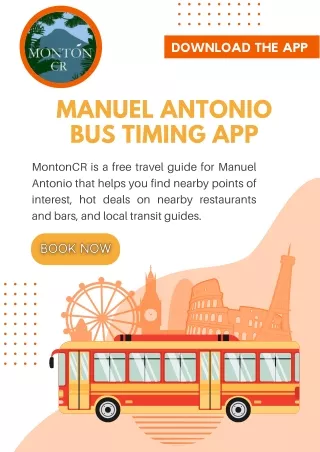 Manuel Antonio Bus Timing App | Costa Rica Bus Schedules 2022 | MontonCR