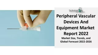 peripheral vascular devices and equipment market