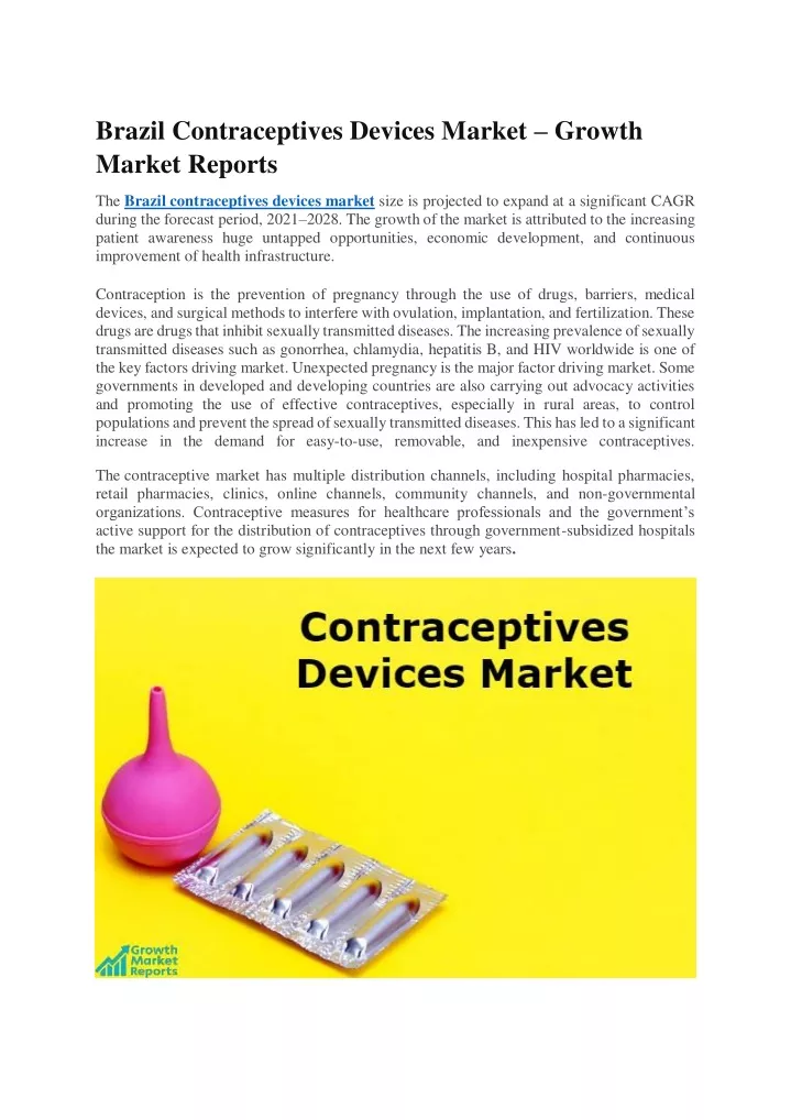 brazil contraceptives devices market growth