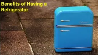 Benefits of Having a Refrigerator