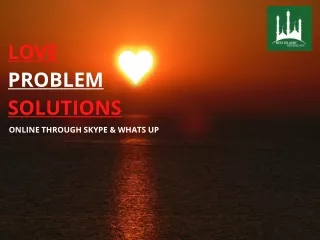 LOVE PROBLEM SOLUTIONS
