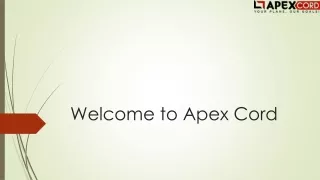 welcome to apex cord