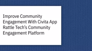 improve community engagement with civita