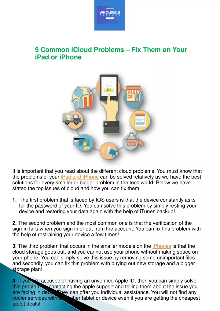 9 common icloud problems fix them on your ipad