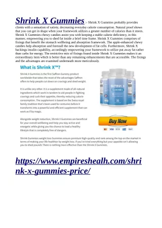 Shrink Gummies