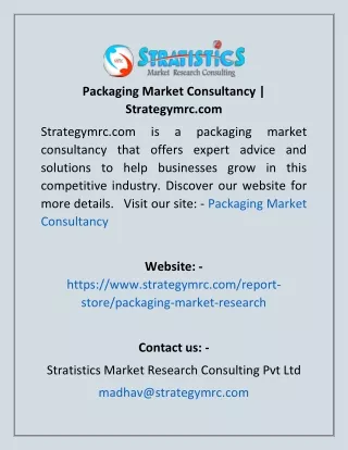 packaging market consultancy strategymrc com