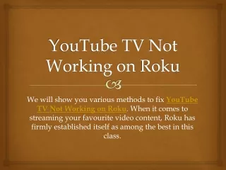 YouTube TV Not Working on Roku