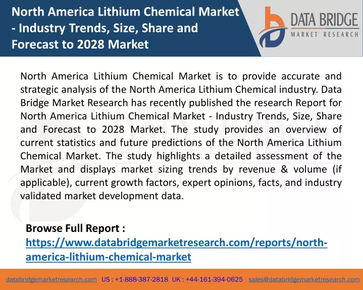 north america lithium chemical market industry