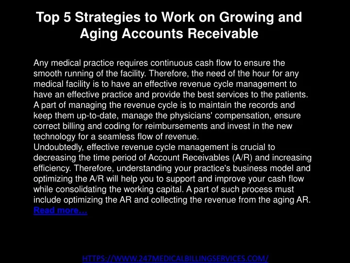 top 5 strategies to work on growing and aging