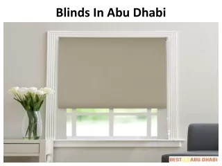 blinds in abu dhabi