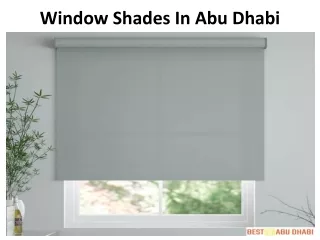 window shades in abu dhabi
