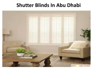 shutter blinds in abu dhabi