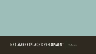 nft marketplace development