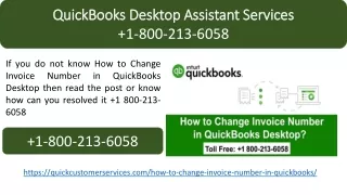 quickbooks desktop assistant services