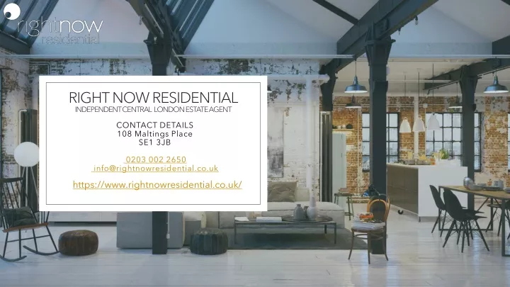 right now residential independent central london estate agent