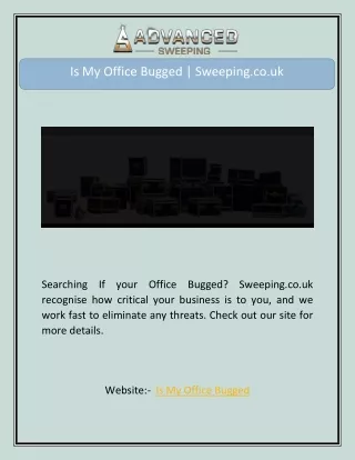 is my office bugged sweeping co uk