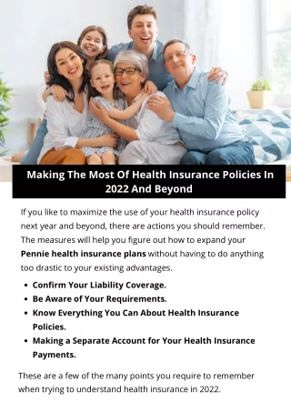 _Making The Most Of Health Insurance Policies In 2022 And Beyond