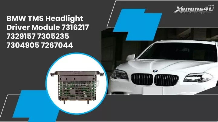 bmw tms headlight driver module 7316217 7329157