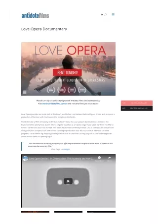 Love Opera Documentary