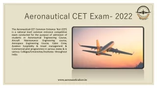 aeronautical cet exam 2022