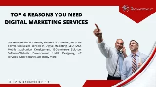 4 Reasons Businesses Must Choose Digital Marketing Services