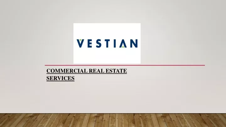 commercial real estate services