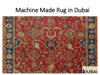 machine made rug in dubai