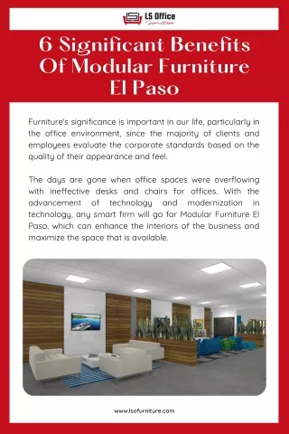 6 Significant Benefits Of Modular Furniture El Paso