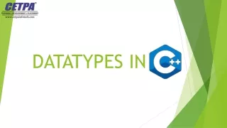 datatypes in