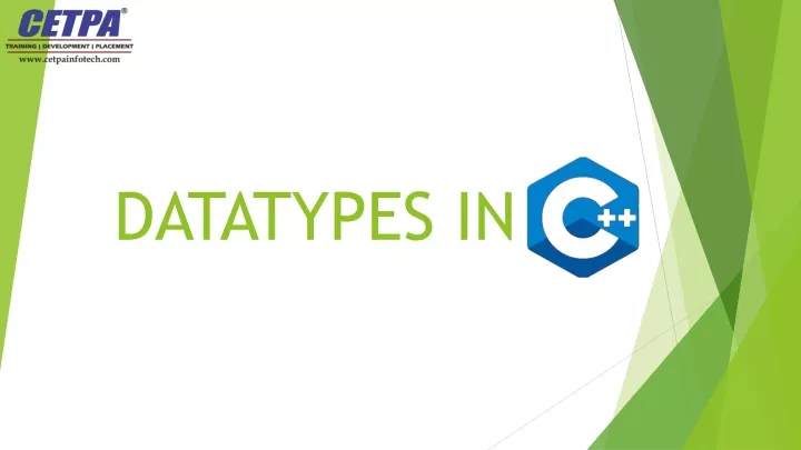 datatypes in