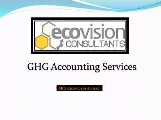 GHG Accounting Services - ecovision.ca