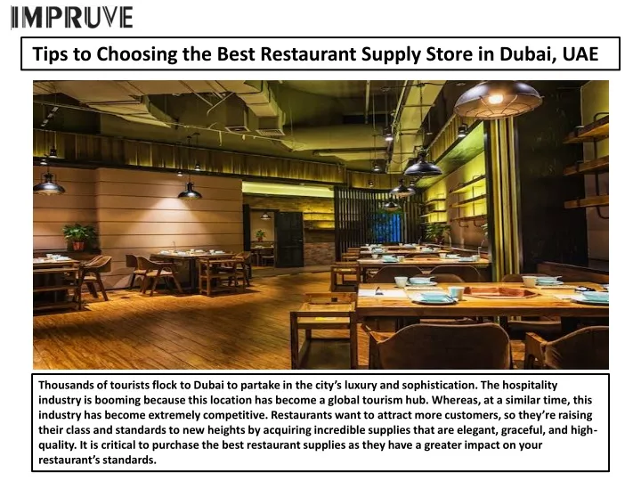 tips to choosing the best restaurant supply store