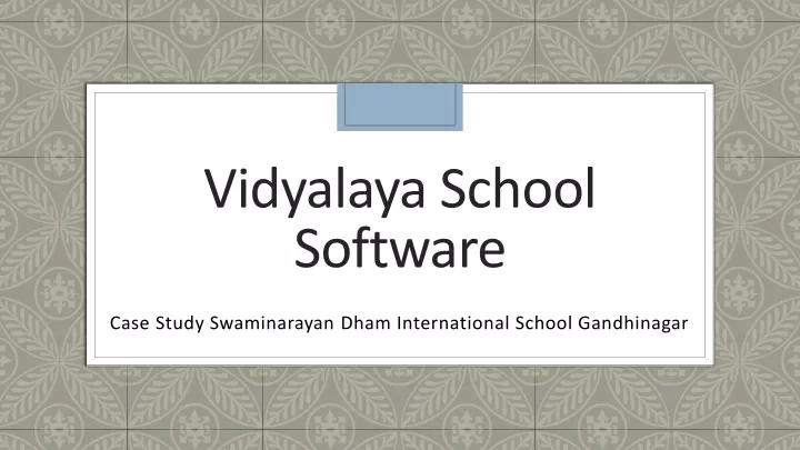 vidyalaya school software