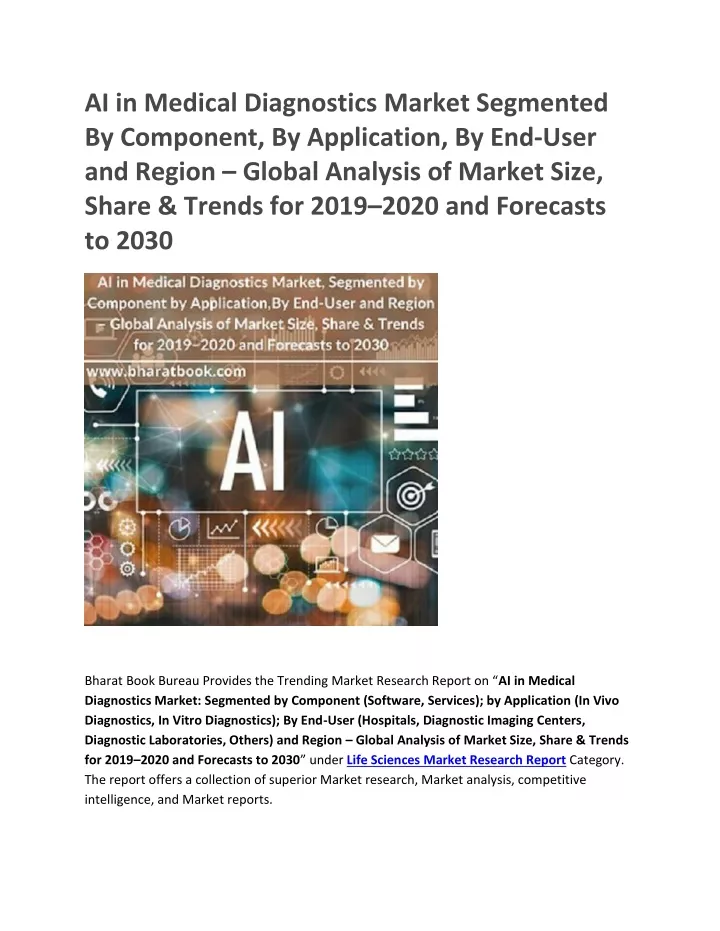 ai in medical diagnostics market segmented