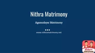 Best Agamudayar Matrimonial Site| Nithra Matrimony