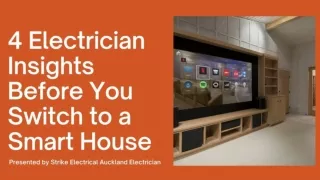 4 Electrician Insights Before You Switch to a Smart House