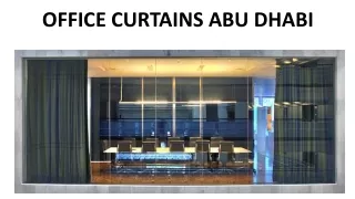 office curtains abu dhabi