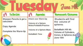 tuesday