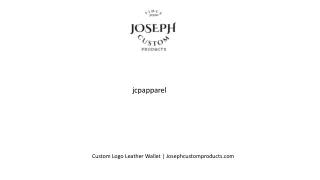 Custom Logo Leather Wallet  Josephcustomproducts.com