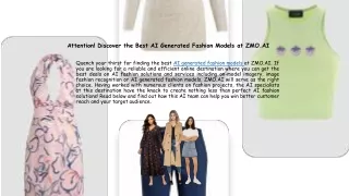 AI Generated Fashion Models Online