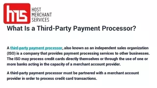 what is a third party payment processor