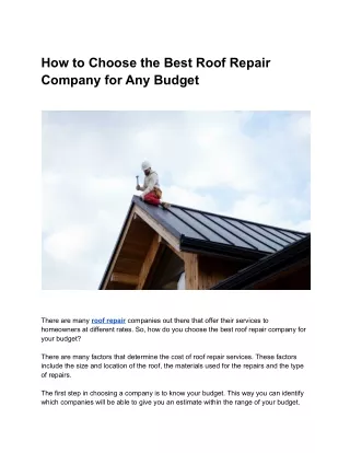 Leftamo Roofing Service