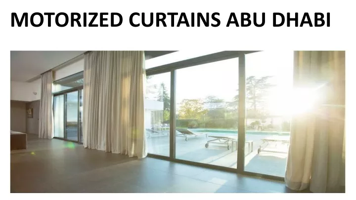 motorized curtains abu dhabi