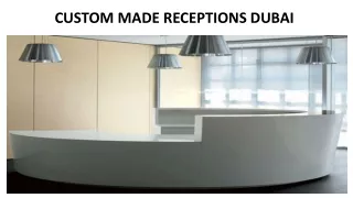 custom made receptions dubai