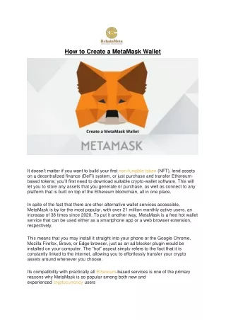 How to Create a MetaMask Wallet (1)