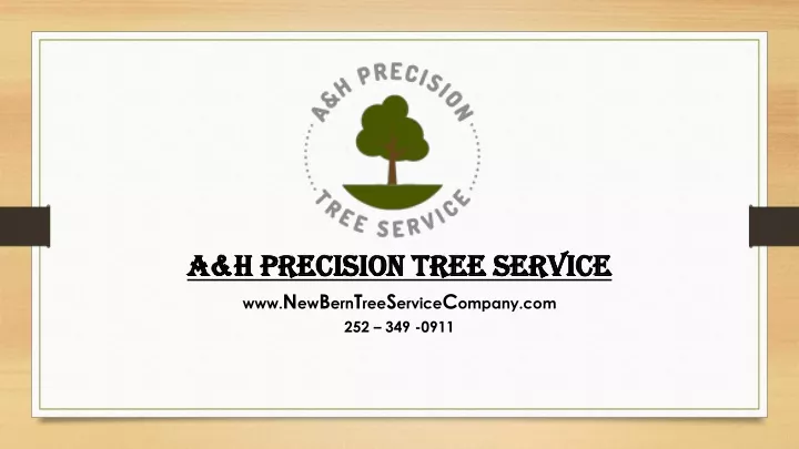 a h precision tree service