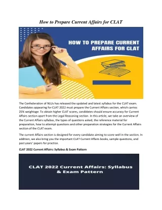 How to Prepare Current Affairs for CLAT